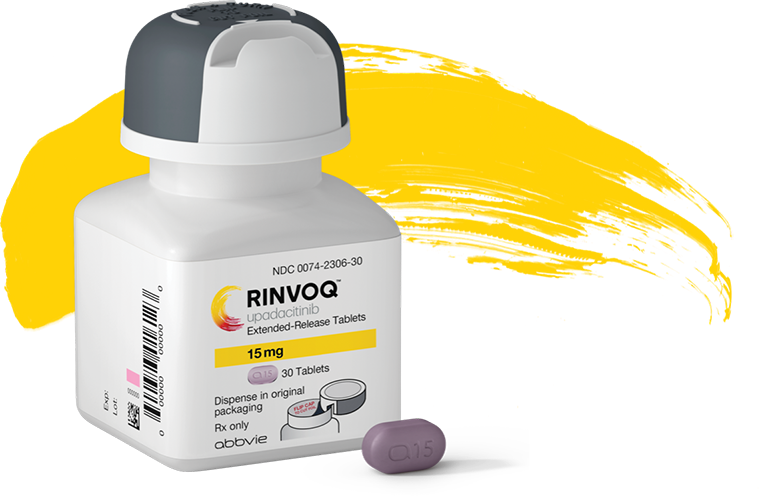 Rinvoq ad capsual bottle